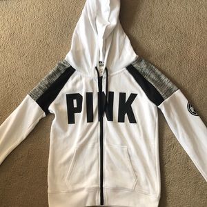 VS pink zip up hoodie